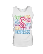 SOCIAL WORKER TYPOGRAPHIC DESIGN Unisex Tank thumbnail