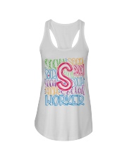 SOCIAL WORKER TYPOGRAPHIC DESIGN Ladies Flowy Tank thumbnail