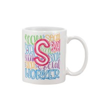 SOCIAL WORKER TYPOGRAPHIC DESIGN Mug thumbnail