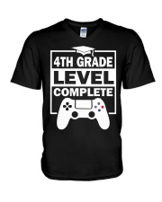 4TH GRADE V-Neck T-Shirt tile