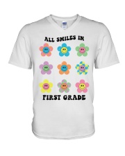 1ST GRADE V-Neck T-Shirt tile