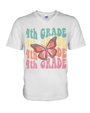 4TH GRADE V-Neck T-Shirt tile