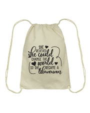 SHE BELIEVED SHE COULD CHANGE THE WORLD Drawstring Bag thumbnail