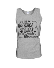 SHE BELIEVED SHE COULD CHANGE THE WORLD Unisex Tank thumbnail
