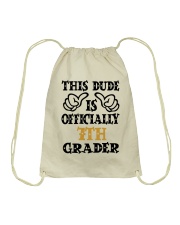 THIS DUDE IS OFFICIALLY 7TH GRADER Drawstring Bag tile