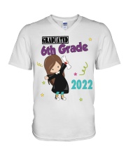 6TH GRADE V-Neck T-Shirt tile