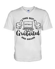3RD GRADE V-Neck T-Shirt tile