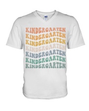 KINDERGARTEN V-Neck T-Shirt tile
