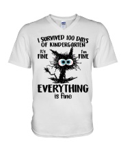 KINDERGARTEN V-Neck T-Shirt tile