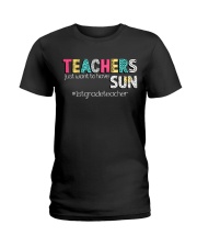 1ST GRADE TEACHER Ladies T-Shirt tile