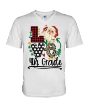 4th Grade V-Neck T-Shirt tile