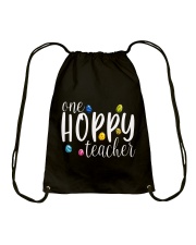 ONE HOPPY TEACHER Drawstring Bag thumbnail