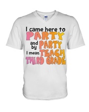 3rd Grade V-Neck T-Shirt tile