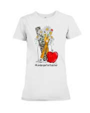 KINDERGARTEN TEACHER Premium Fit Ladies Tee tile