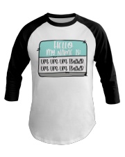 Um Um Um Teacher Baseball Tee tile