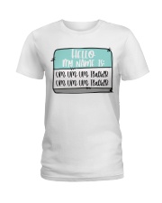 Um Um Um Teacher Ladies T-Shirt tile