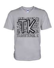 TRANSITIONAL-K TYPO V-Neck T-Shirt thumbnail