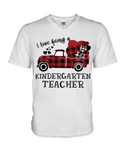 Kindergarten V-Neck T-Shirt tile