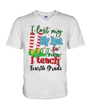 4th Grade V-Neck T-Shirt tile