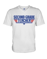 2ND GRADE V-Neck T-Shirt tile