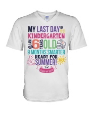KINDERGARTEN V-Neck T-Shirt tile