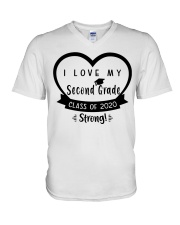 I LOVE MY 2ND GRADE V-Neck T-Shirt tile