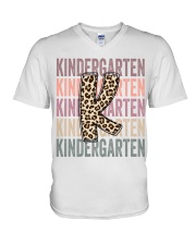 KINDERGARTEN V-Neck T-Shirt tile