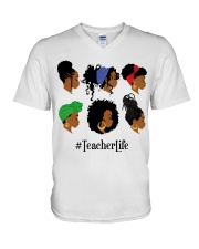 Teacher Life V-Neck T-Shirt tile
