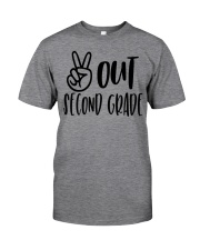 PEACE OUT 2ND GRADE Classic T-Shirt front