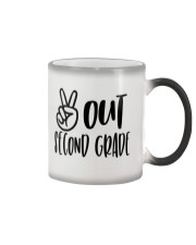 PEACE OUT 2ND GRADE Color Changing Mug tile
