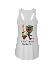 4TH GRADE TEACHER Ladies Flowy Tank tile