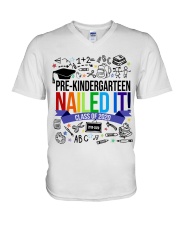 PRE-K NAILED IT V-Neck T-Shirt tile