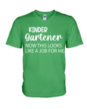 KINDERGARTENER V-Neck T-Shirt tile
