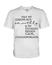 TEACHER DREAMS V-Neck T-Shirt tile