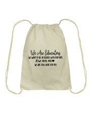 WE ARE EDUCATORS Drawstring Bag thumbnail