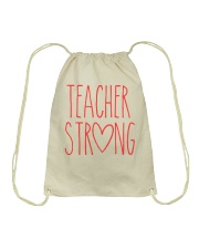 TEACHER STRONG Drawstring Bag thumbnail