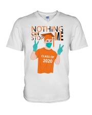 ORANGE - NOTHING CAN STOP ME V-Neck T-Shirt tile