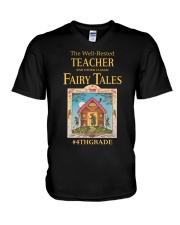 4TH GRADE V-Neck T-Shirt tile