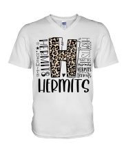 HERMIT V-Neck T-Shirt tile