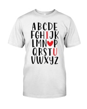 ABC I LOVE YOU Classic T-Shirt front