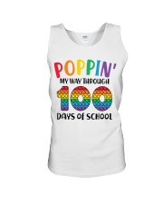 Poppin' My Way Through 100 Days Unisex Tank tile