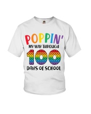 Poppin' My Way Through 100 Days Youth T-Shirt front