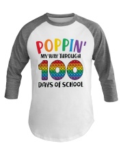 Poppin' My Way Through 100 Days Baseball Tee tile