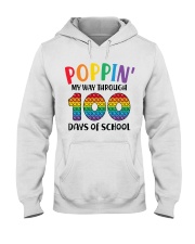 Poppin' My Way Through 100 Days Hooded Sweatshirt tile