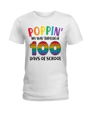 Poppin' My Way Through 100 Days Ladies T-Shirt tile