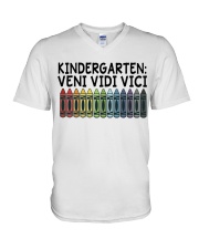 KINDERGARTEN V-Neck T-Shirt thumbnail