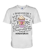 EDUCATOR LIFE V-Neck T-Shirt tile