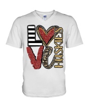 HUSKIES V-Neck T-Shirt tile