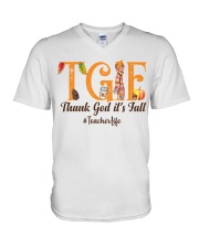 TEACHER V-Neck T-Shirt tile