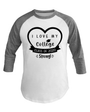 I LOVE MY COLLEGE Baseball Tee tile